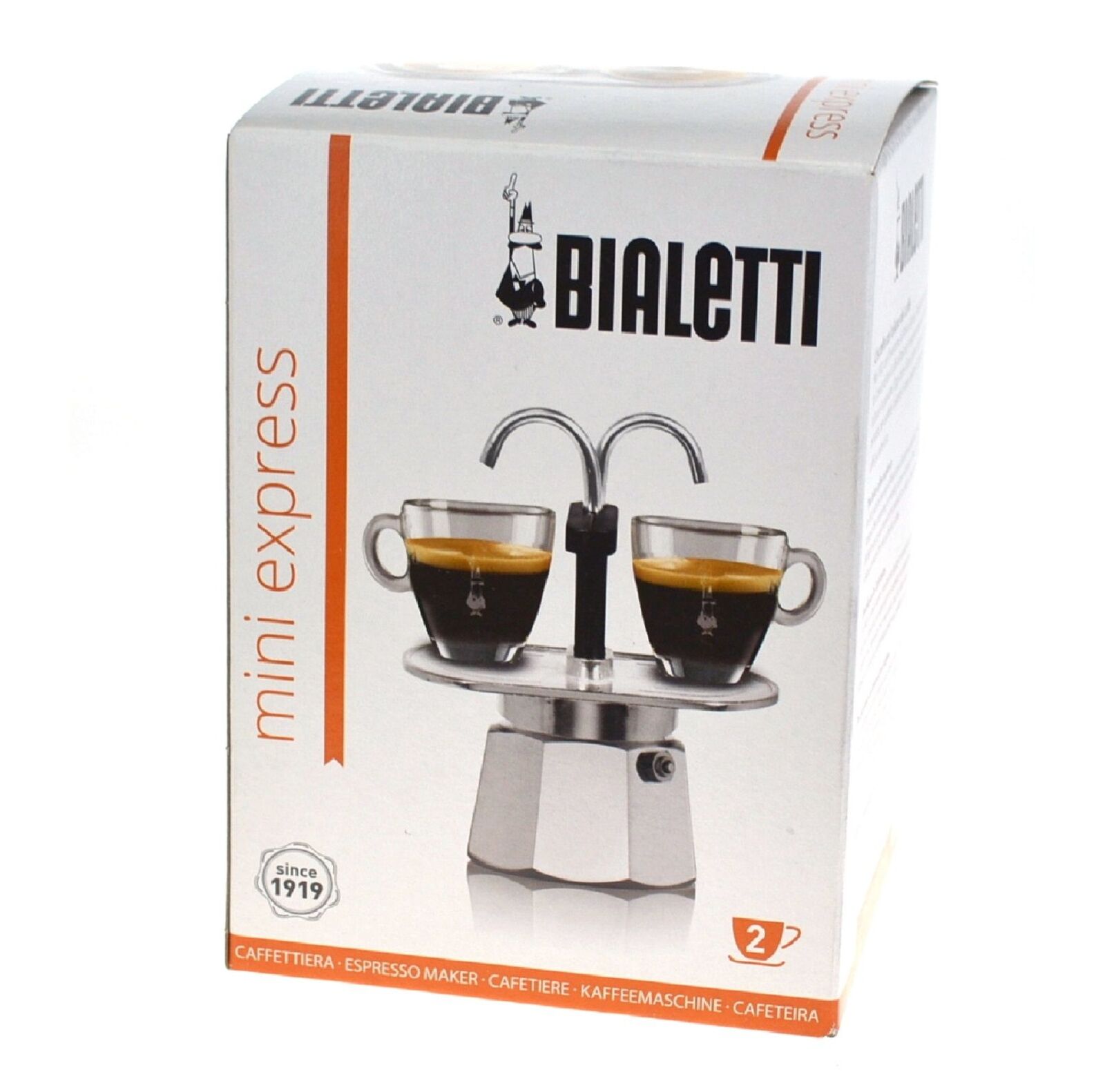 Bialetti Mini Express 2 Cup Stove Top Coffee Maker Coffee Signatures