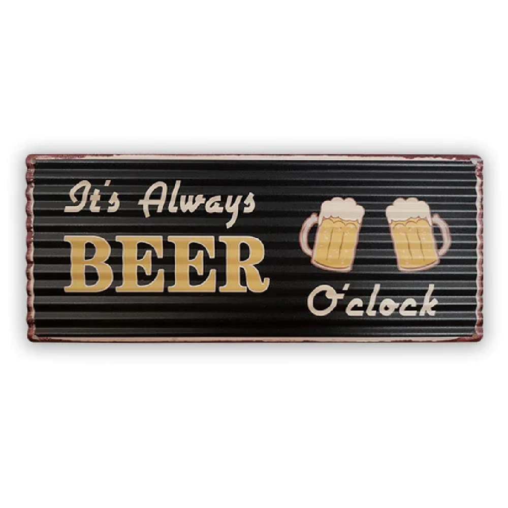 Buy Men's Republic Bar Sign Beer O'Clock Online – PurpleSpoilz Australia