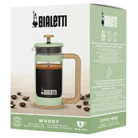 BIALETTI WOODY COFFEE PRESS 350ml - GREEN