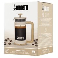 BIALETTI WOODY COFFEE PRESS 350ml - CREAM