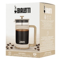 BIALETTI WOODY COFFEE PRESS 1 LITRE - CREAM