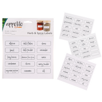 APPETITO HERB AND SPICE LABELS - PACK OF 45