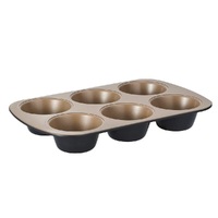 STANLEY ROGERS CERAMABAKE NON-STICK CERAMIC 6 CUP TEXAS MUFFIN PAN