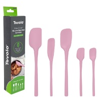 TOVOLO FLEX CORE SILICONE SPATULA 5 PIECE SET - PINK SORBET