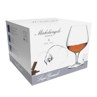 LUIGI BORMIOLI MICHELANGELO COGNAC GLASSES 395ml SET 4