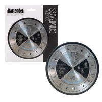 BARTENDER STAINLESS STEEL COCKTAIL COMPASS