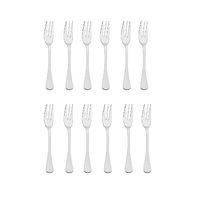 TABLEKRAFT ELITE STAINLESS STEEL CAKE FORKS - SET 12