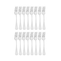 TABLEKRAFT ELITE STAINLESS STEEL TABLE FORKS - SET 12