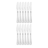 TABLEKRAFT ELITE STAINLESS STEEL TABLE KNIVES - SET 12