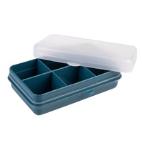 MELII LUXE 6 COMPARTMENT SNACKLE BOX MINI - BLUE