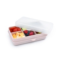 MELII LUXE 6 COMPARTMENT SNACKLE BOX MINI - PINK