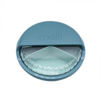 MELII LUXE SPIN SNACK CONTAINER - BLUE