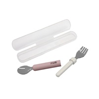 MELII LUXE DETACHABLE SPOON & FORK SET - PINK