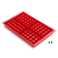 LEKUE SILICONE WAFFLE MOULDS SET 2