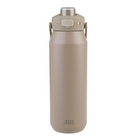 OASIS CAPRI STAINLESS STEEL CERAMIC LINED INSULATED DRINK BOTTLE 750ml - LATTE