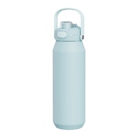 OASIS CAPRI STAINLESS STEEL CERAMIC LINED INSULATED DRINK BOTTLE 750ml - SEA MIST