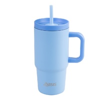 OASIS STAINLESS STEEL DOUBLE WALL JUNIOR 700ml TRAVEL TUMBLER - BLUE