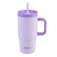 OASIS STAINLESS STEEL DOUBLE WALL JUNIOR 700ml TRAVEL TUMBLER - LILAC