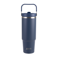 OASIS STAINLESS STEEL VOYAGER TUMBLER WITH HANDLE 900ml - INDIGO