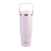 OASIS STAINLESS STEEL VOYAGER TUMBLER WITH HANDLE 900ml - PINK LEMONADE