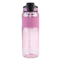 OASIS TRITAN SPORTS BOTTLE WITH SIPPER AND STRAW 1 LITRE - PINK BERRY