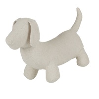 AMALFI DASH DOG DOORSTOP 22 x 34 x 12cm - TAUPE