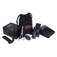 MEN'S REPUBLIC 6PC BEARD GROOMING KIT WITH BAG AND APRON