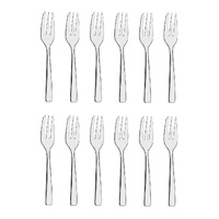 TABLEKRAFT AMALFI STAINLESS STEEL CAKE FORK - SET 12