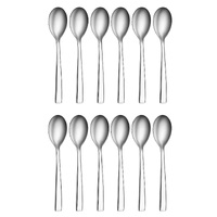 TABLEKRAFT AMALFI STAINLESS STEEL TABLE SPOONS - SET 12